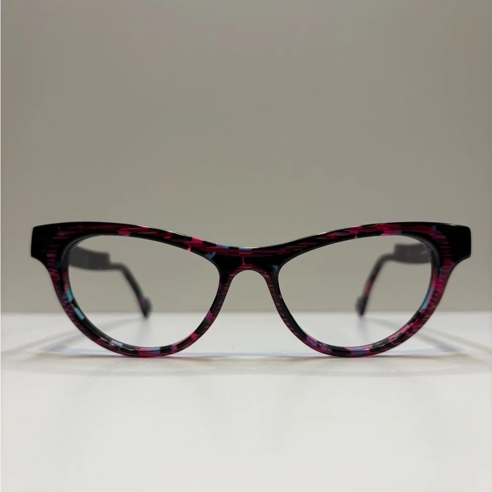 Theo Rubik 3 - THEO EYEGLASSES THEO GLASSES CAT EYE WOMENS GLASSES FRAMES ONLY - Picture 2 of 16